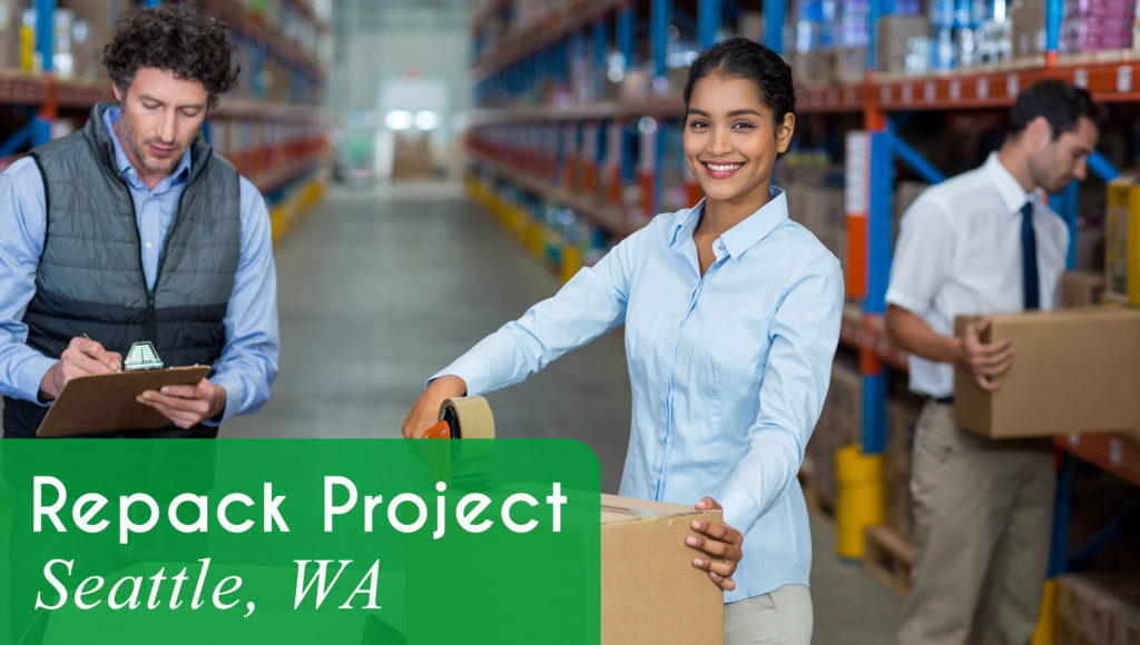 Now Hiring Associates for a Repack Project in Seattle, WA