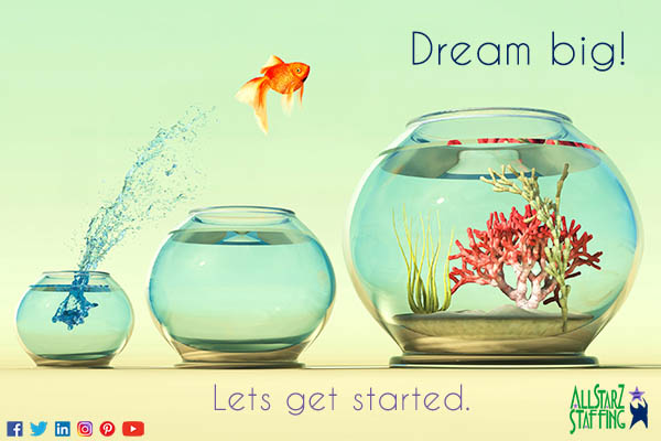 Dream big! Set your career goals high and lets get started!
