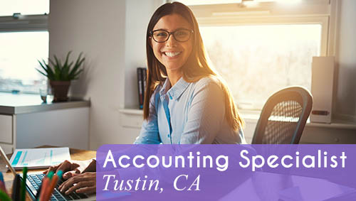 Now Hiring an Accounting Specialist / Credit Clerk in Tustin, CA